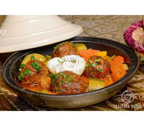 Tajine Kefta au Bœuf et ratatouille de Tunis