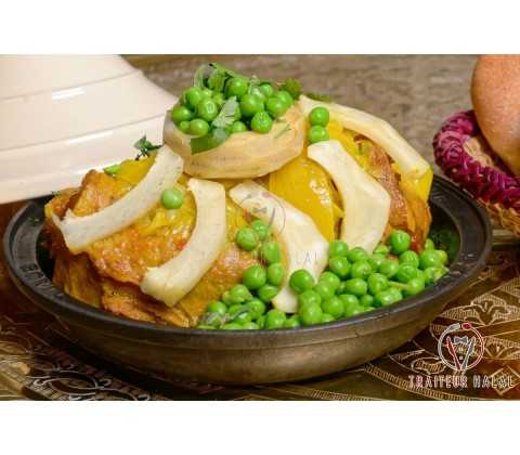 Tajine d'Agneau Petits Pois et Fond d’Artichaut